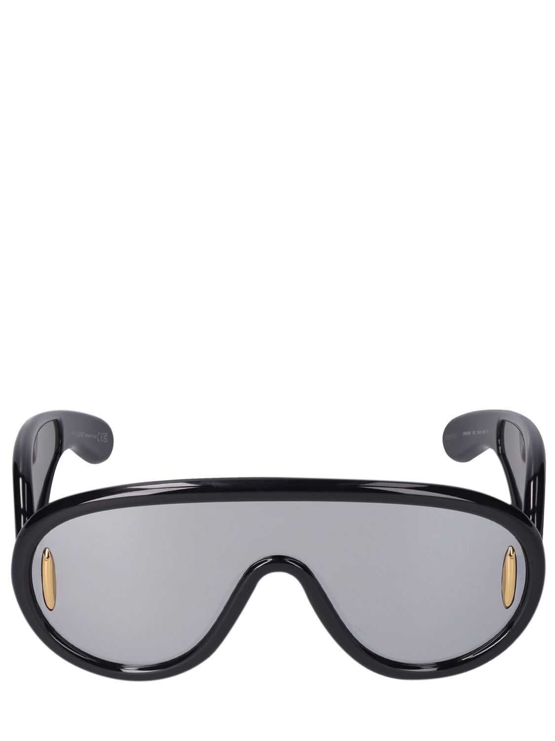 Loewe Paula's Ibiza Mask Sunglasses In Black,smoke