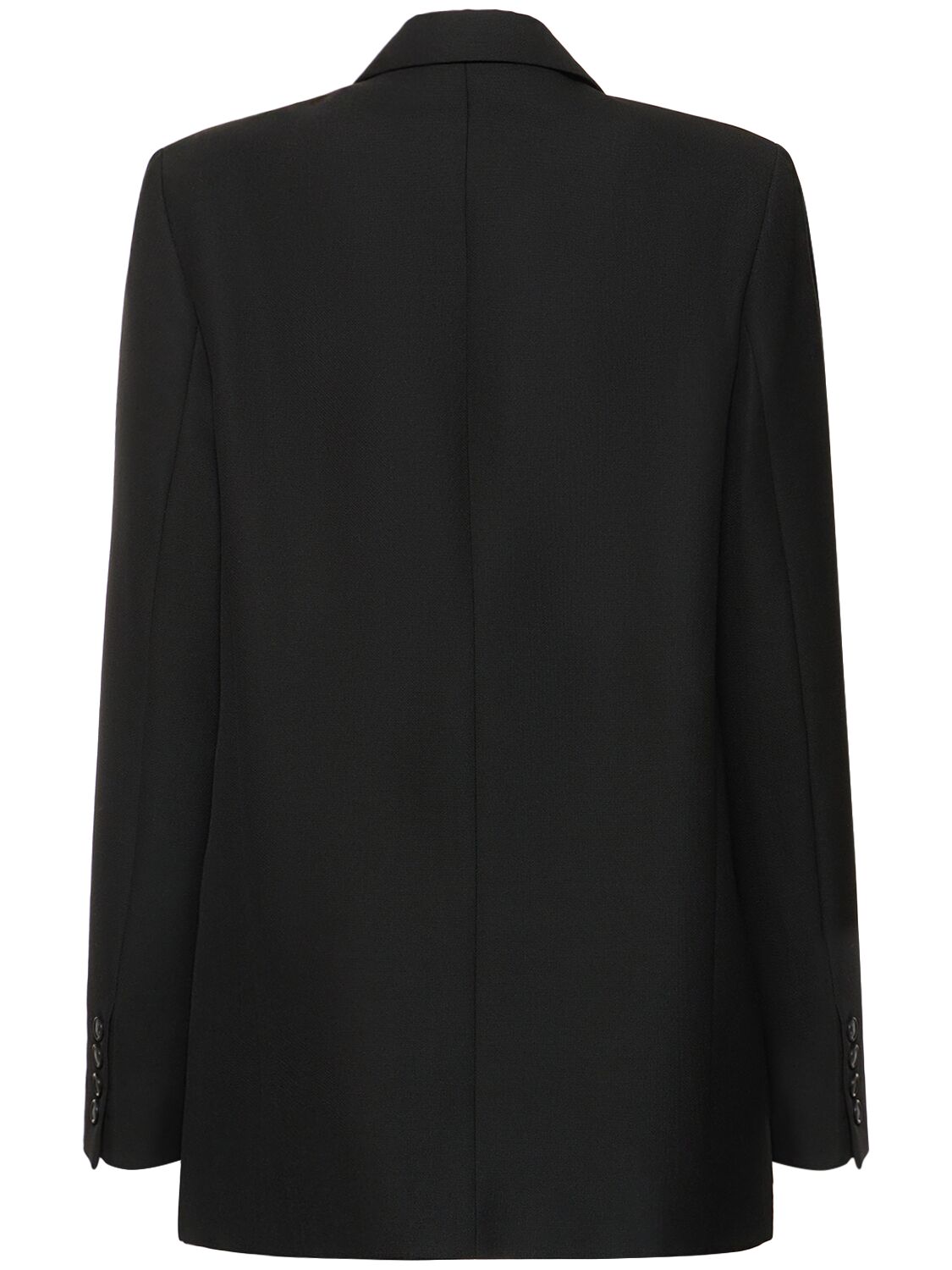 Shop Totême Tailored Wool Blend Jacket In Black