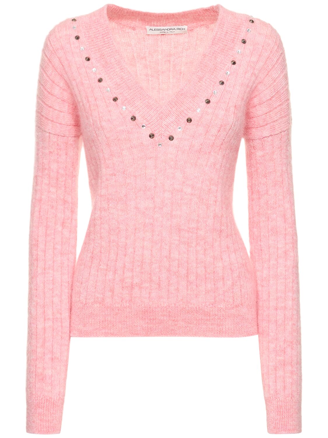 Pull-over En Maille De Mohair Mélangé - ALESSANDRA RICH - Modalova