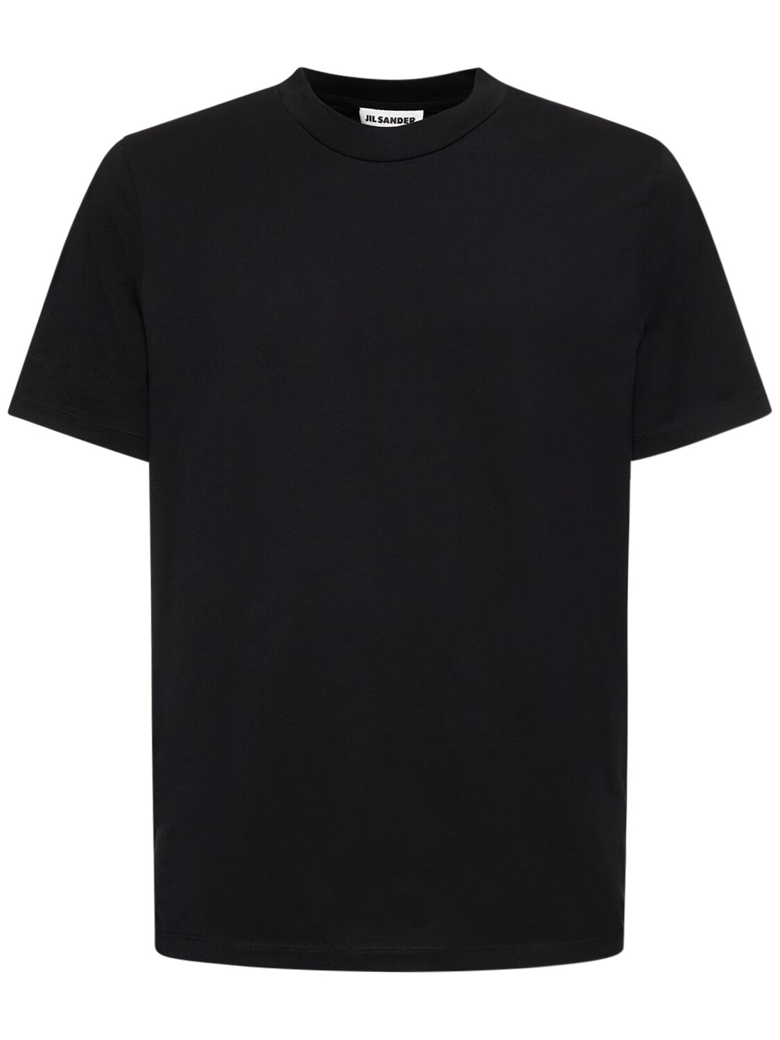 Shop Jil Sander Cotton Jersey T-shirt In Black