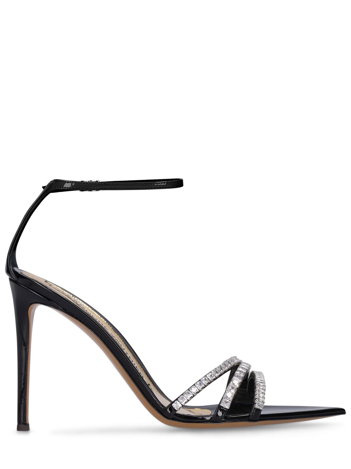 105mm Patent Leather Sandals – WOMEN > SHOES > HEELS