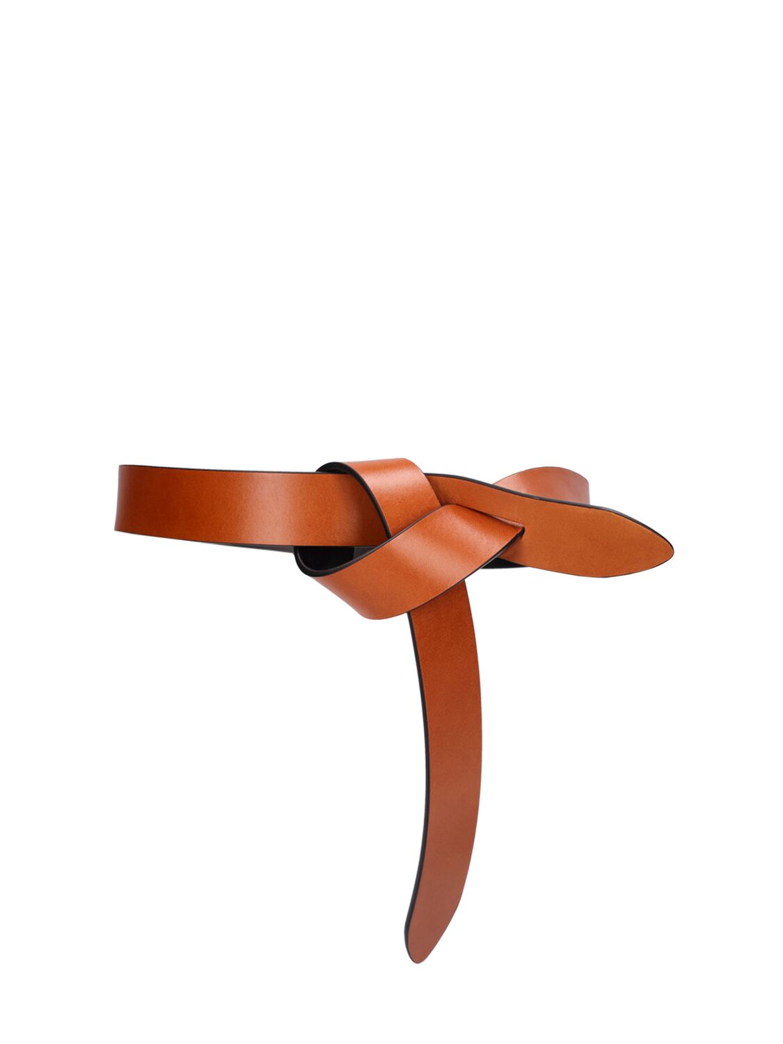 Isabel Marant Lecce Leather Pull-through Belt In Black,brown