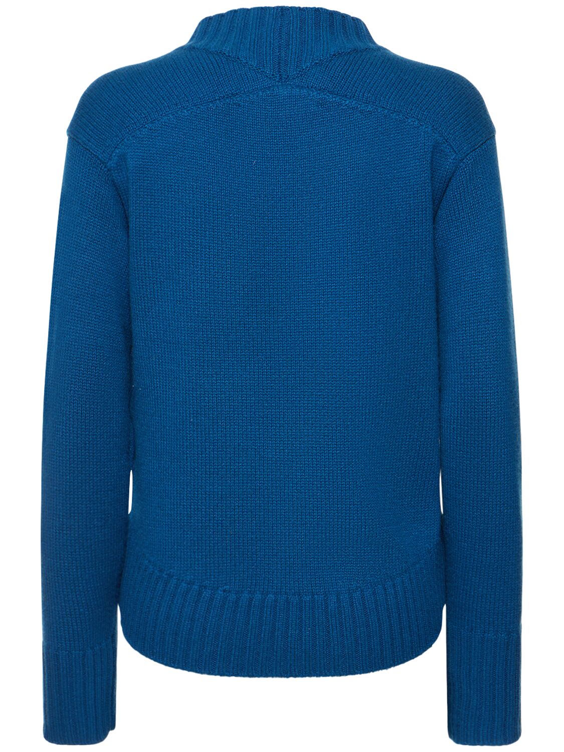 Shop Jil Sander Cashmere Blend Knit Crewneck Sweater In Dark Blue