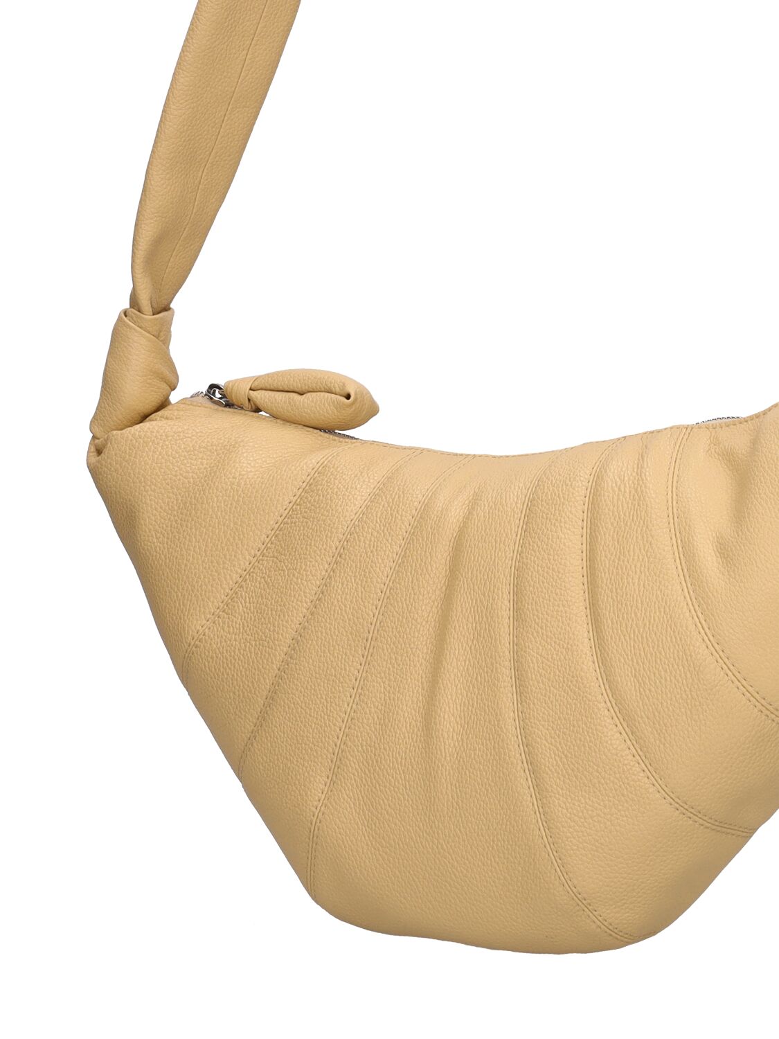 Soft Croissant Large Bag in Seashell Beige Color - LEMAIRE