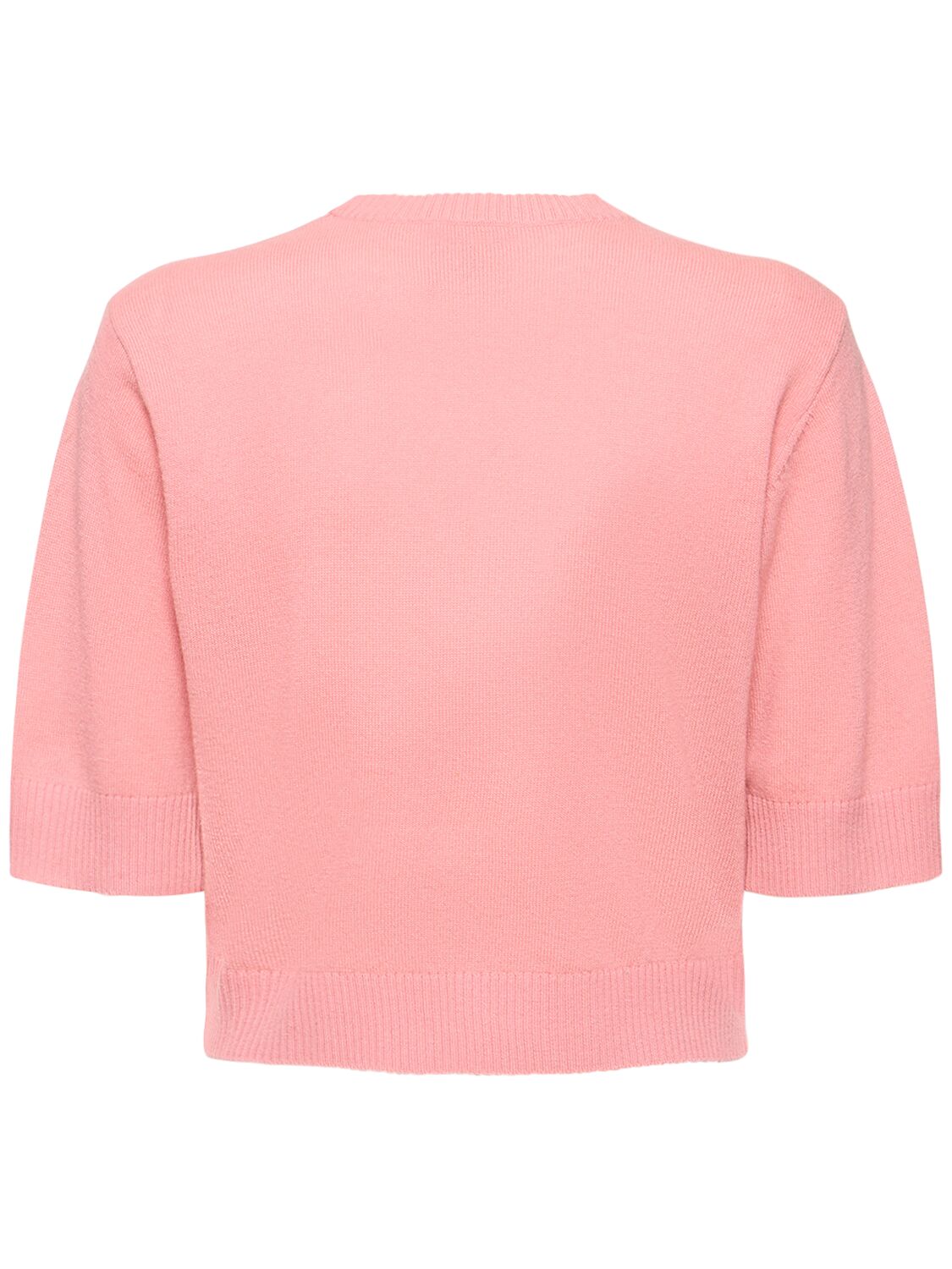 Shop The Garment Como Logo Wool Blend T-shirt In Pink