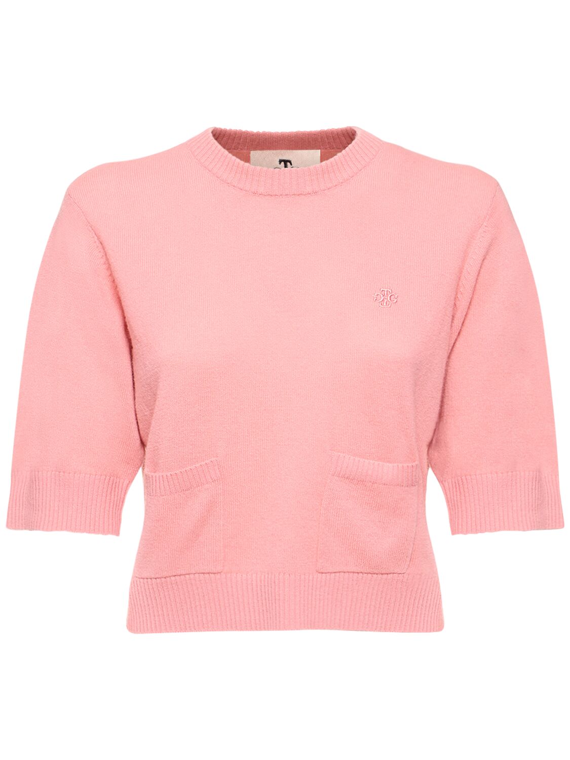 The Garment Como Logo Wool Blend T-shirt In Pink