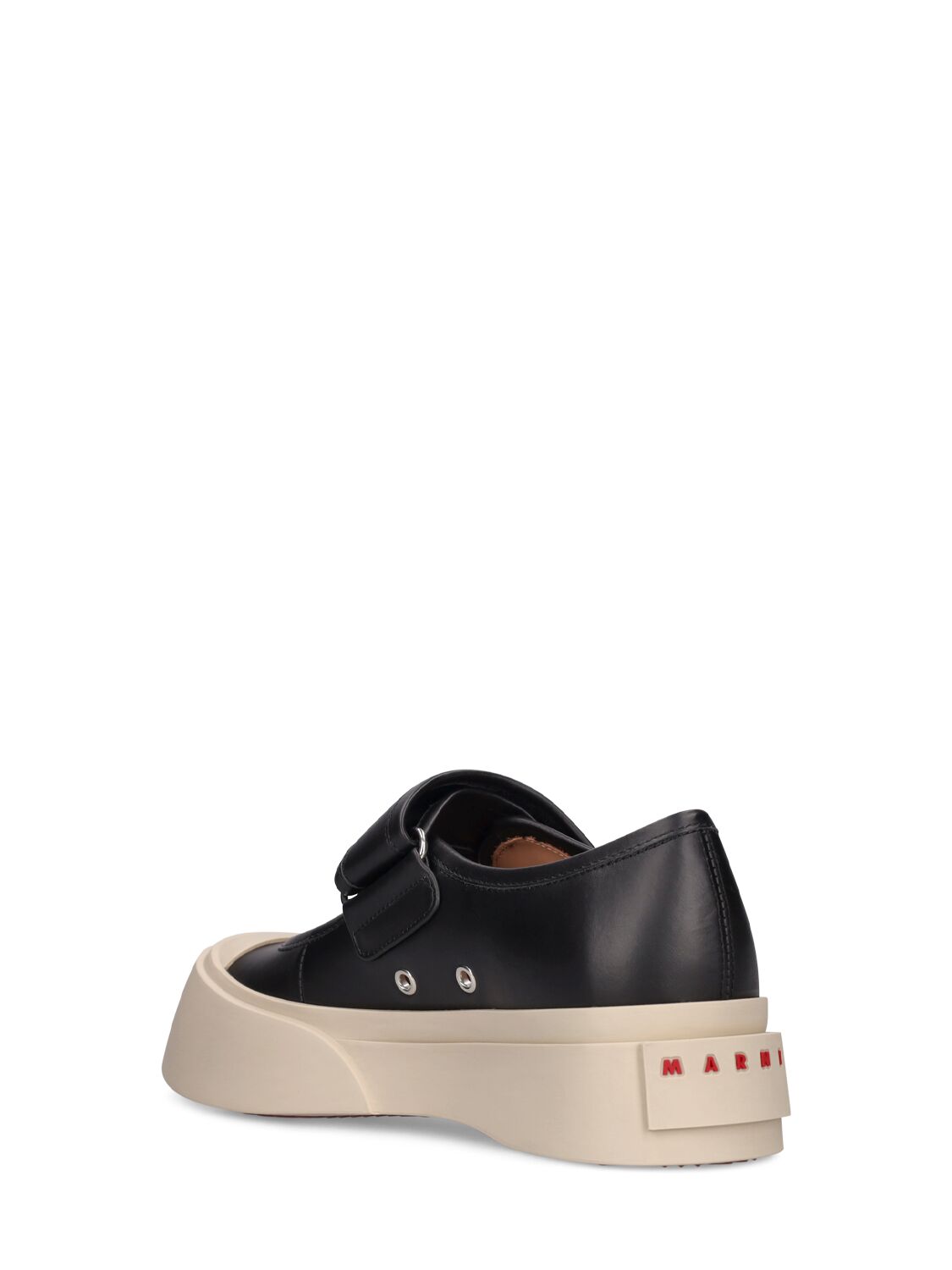 Shop Marni 20mm Pablo Mary Jane Leather Shoes In Black