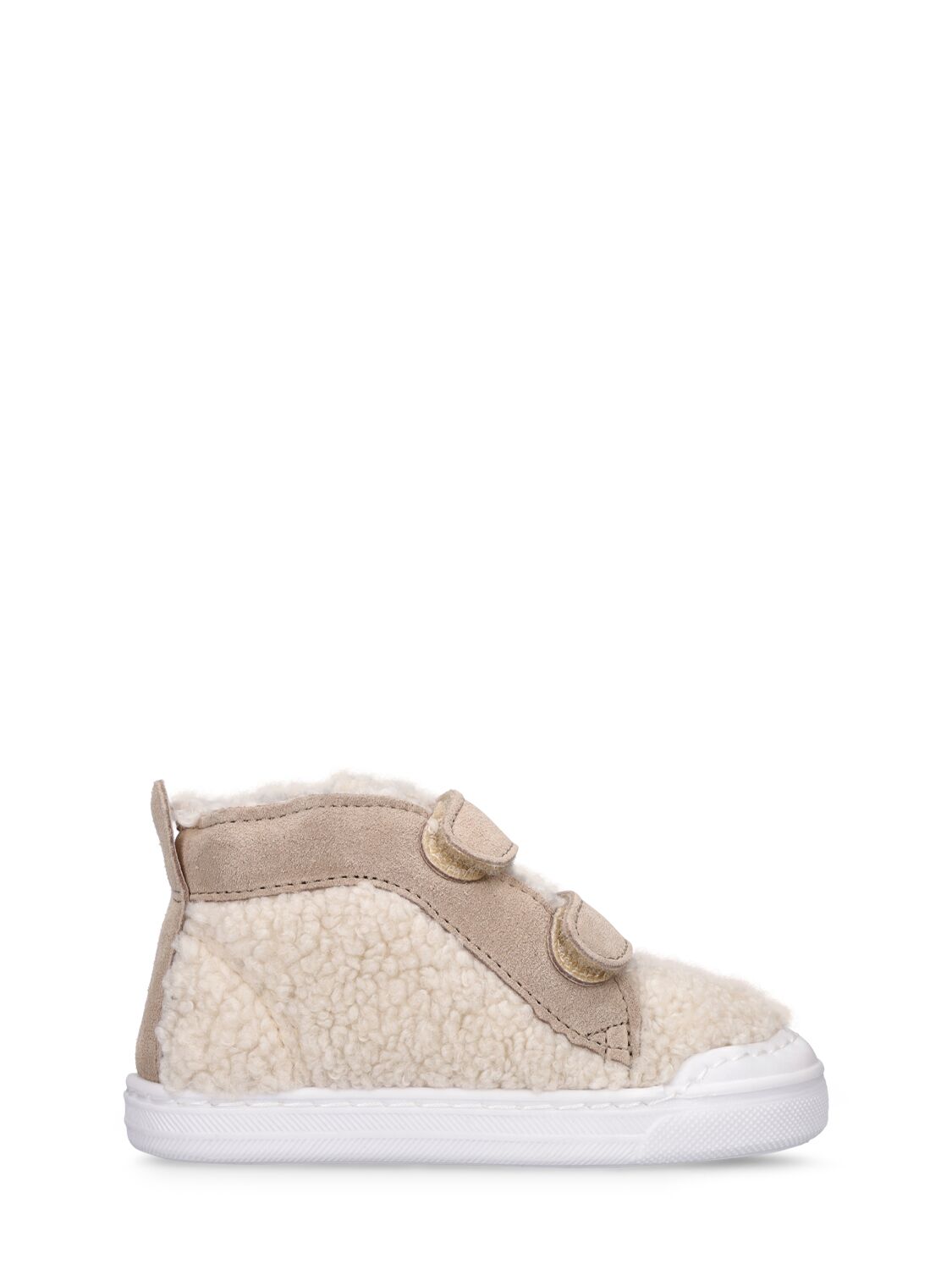 Il Gufo Teddy Strap Sneakers In Beige