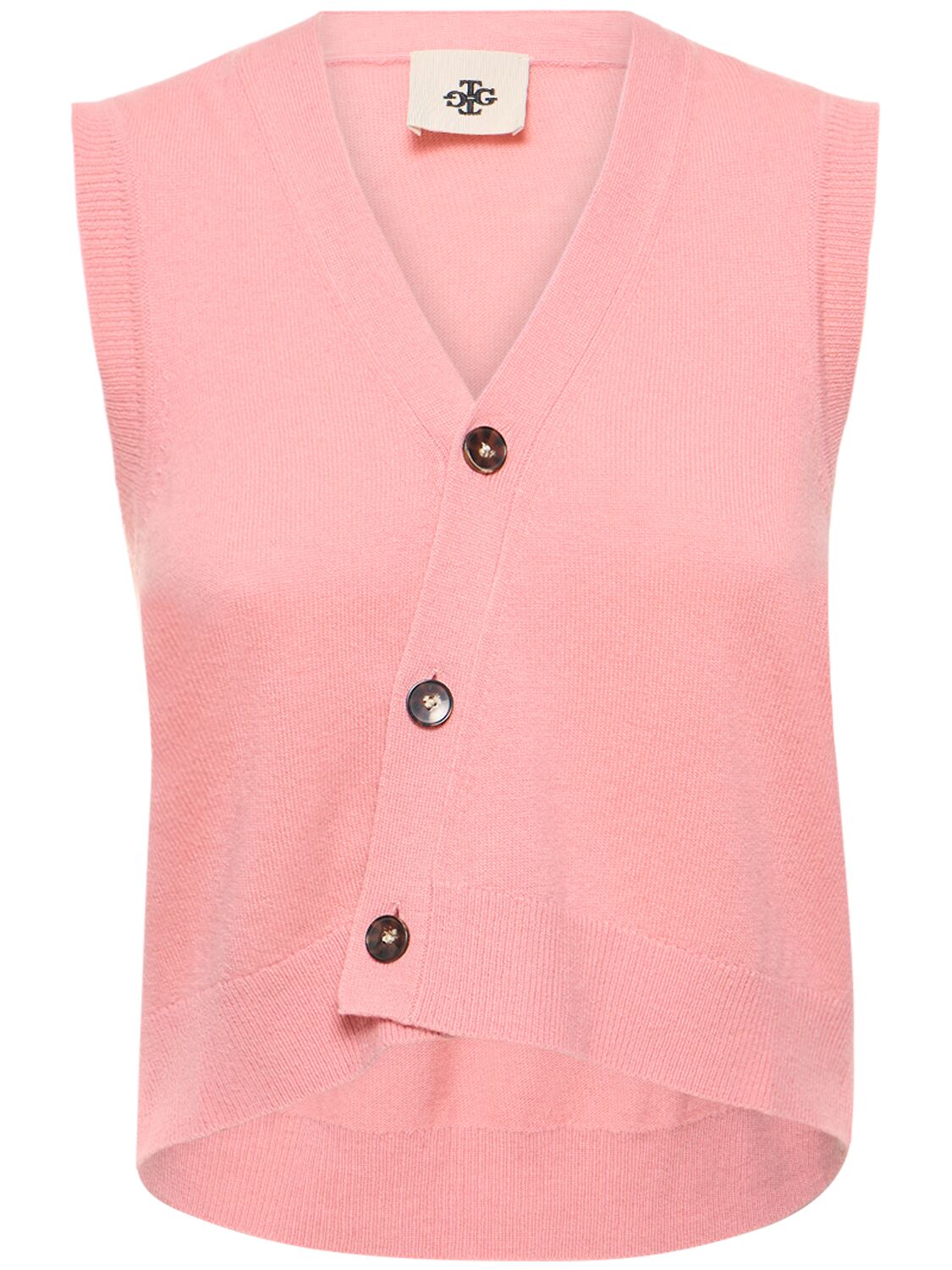 Shop The Garment Como Cashmere & Wool Vest In Pink