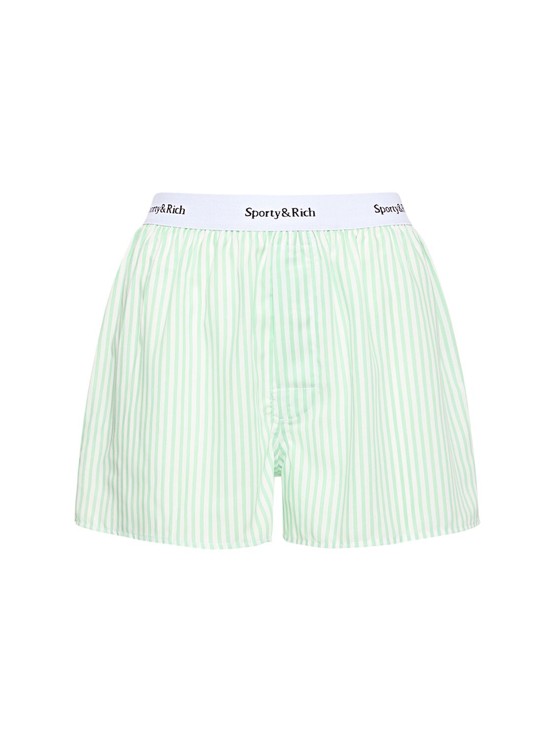 Sporty And Rich Src Tencel Boxer Shorts In Green