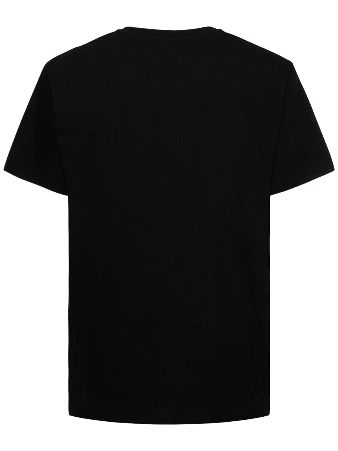 Shop Gucci Logo Printed Cotton T-shirt In Black,multi