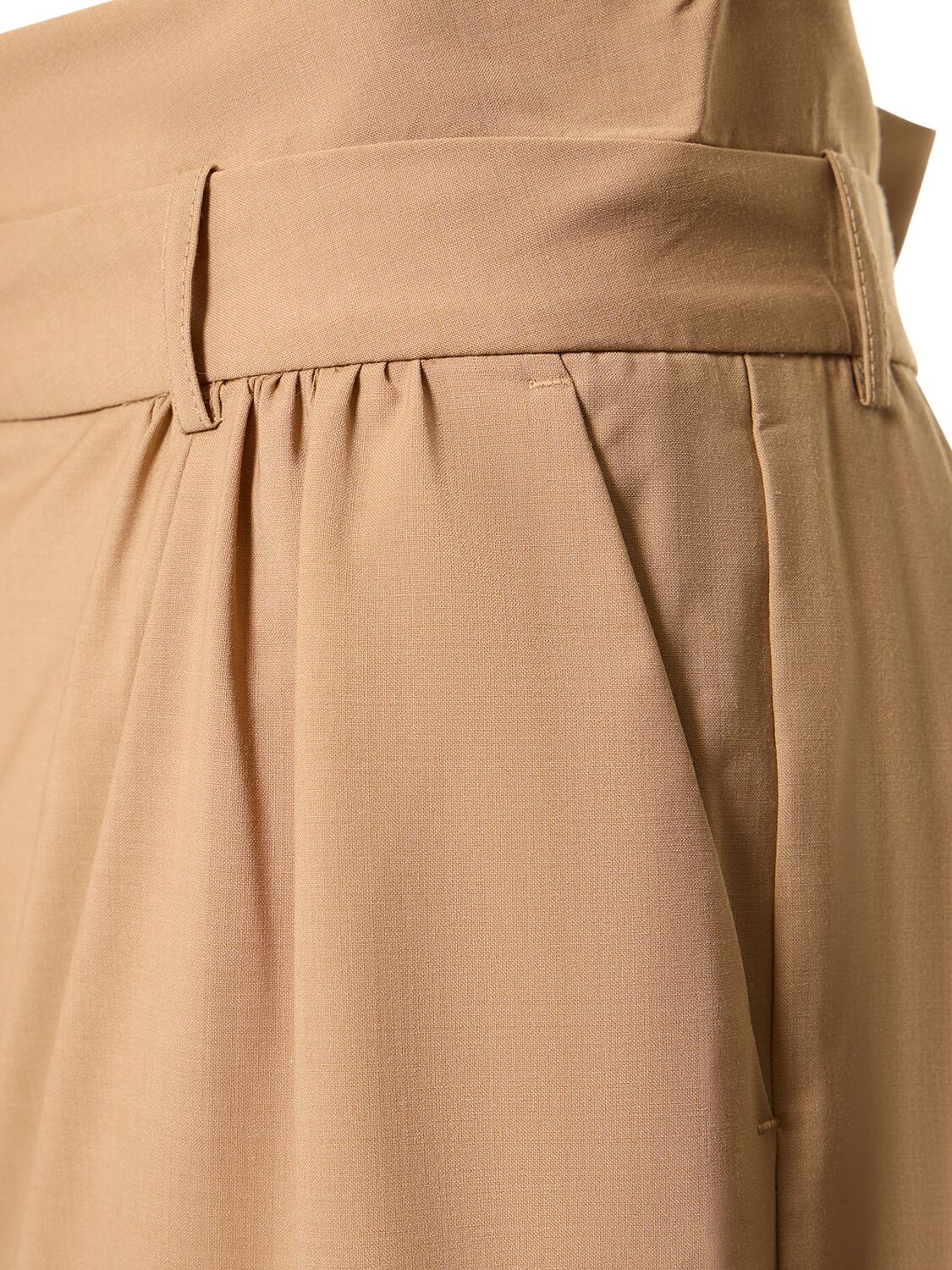 Shop The Garment Pisa Wool Blend Mini Skirt In Camel