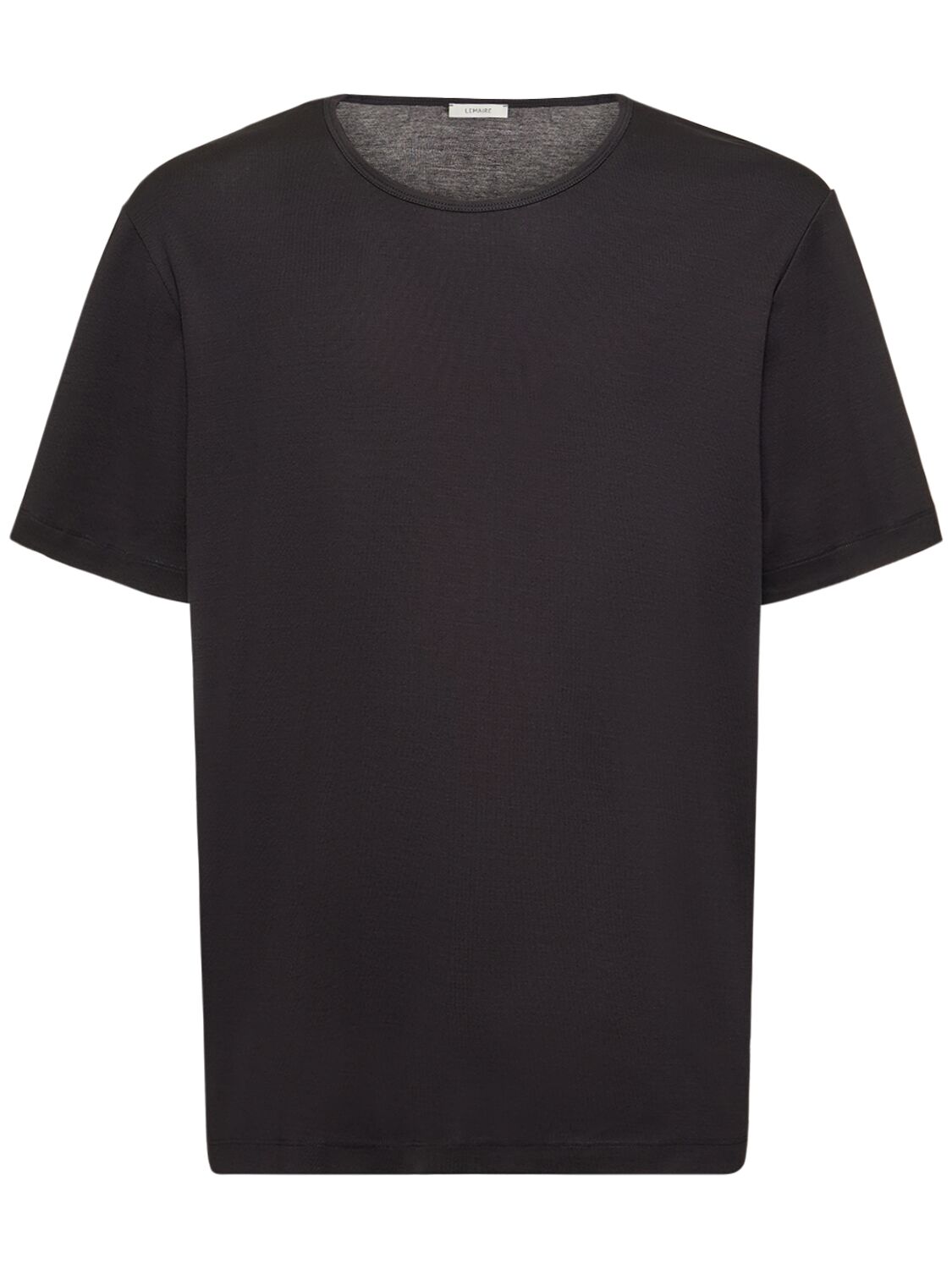 Lemaire Cotton Jersey T-shirt In Black