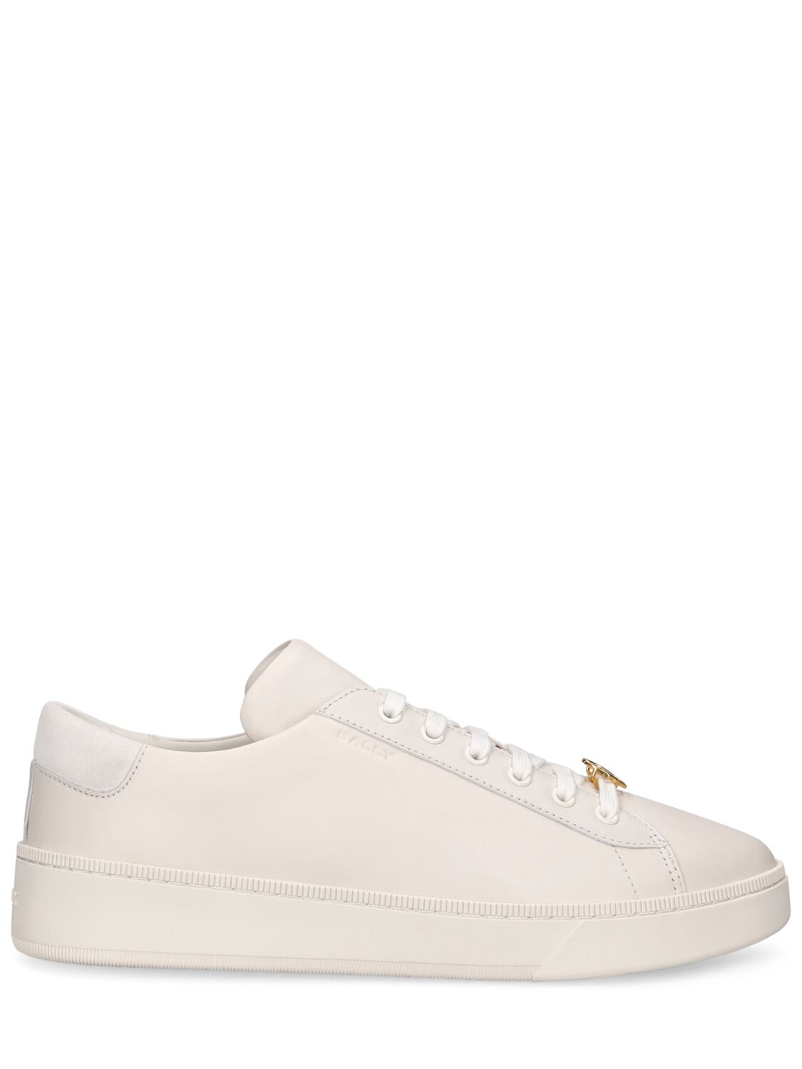 Bally Ryver Leather Sneakers In White
