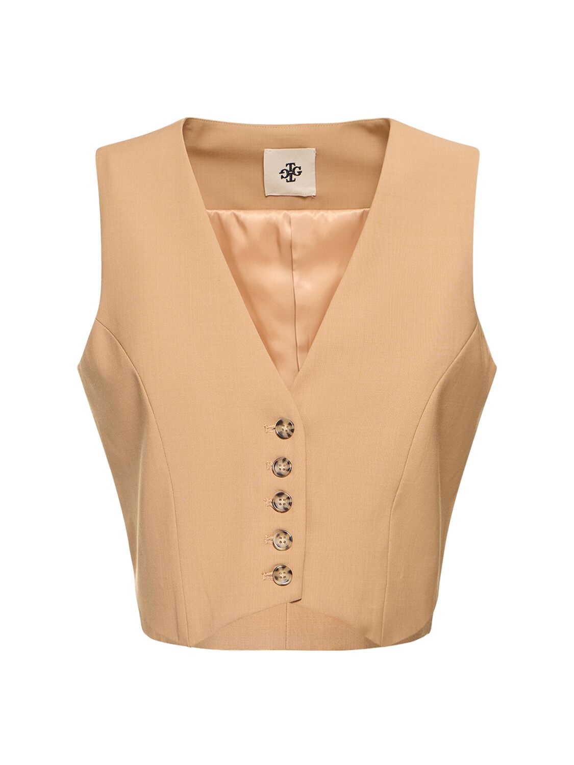 Shop The Garment Pisa Wool Blend Vest In Camel