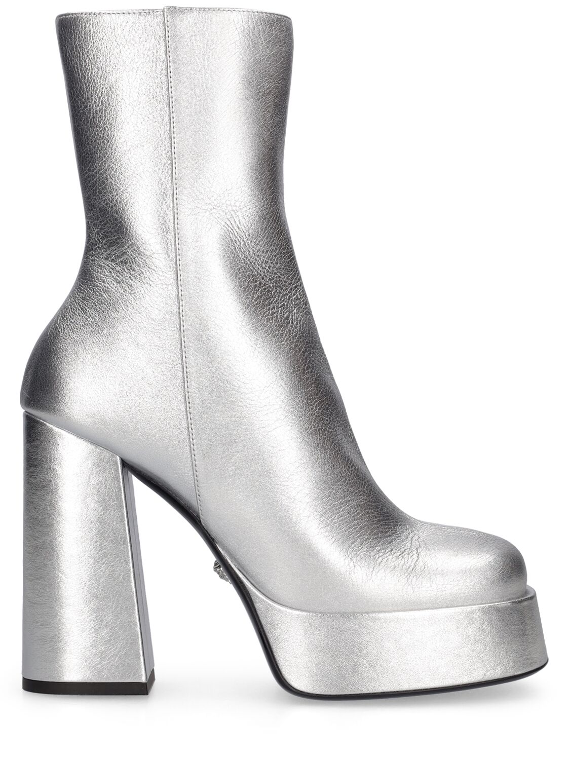120mm Metallic Leather Boots