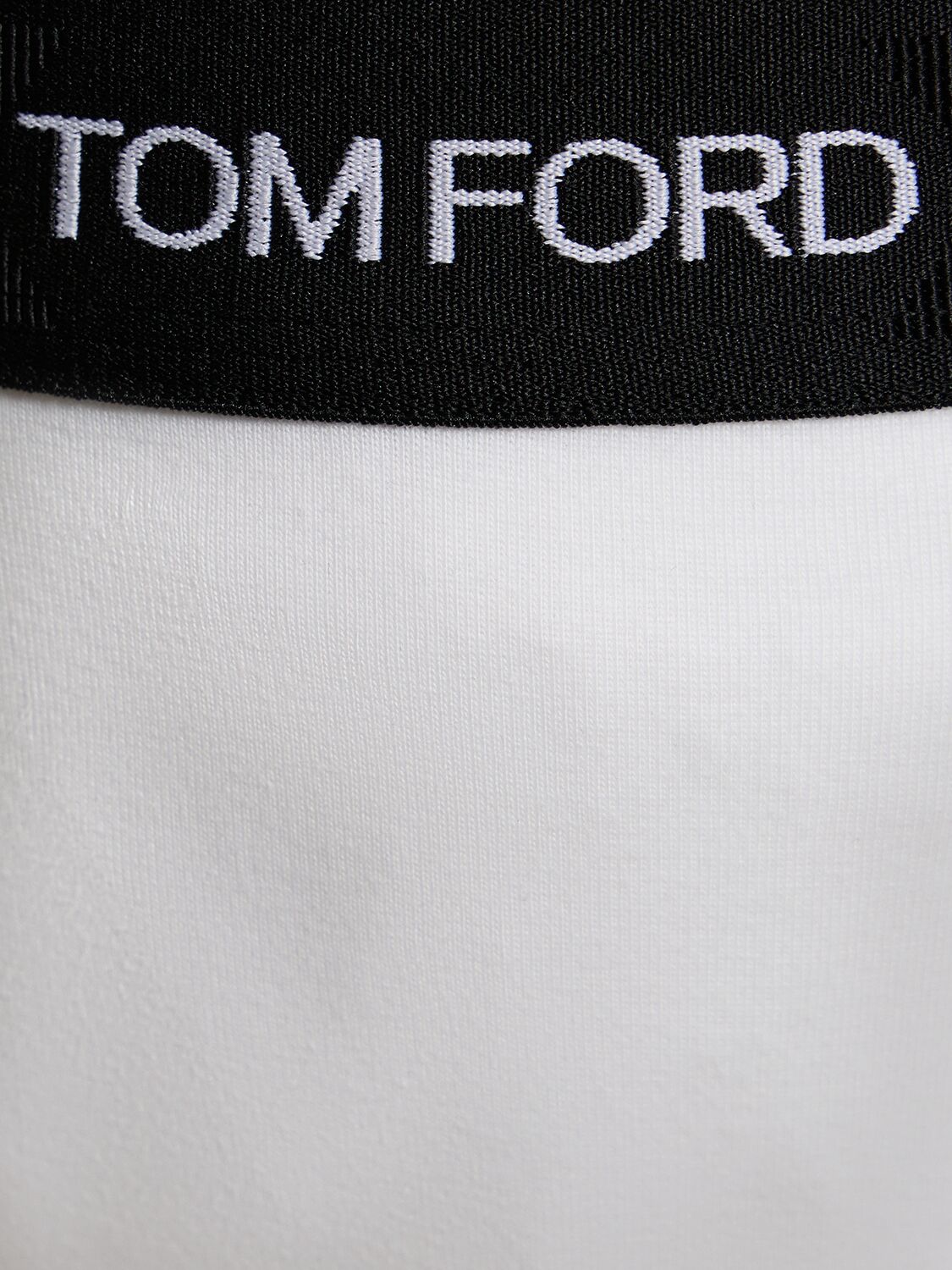 Shop Tom Ford Cotton Jersey Jock Strap In White