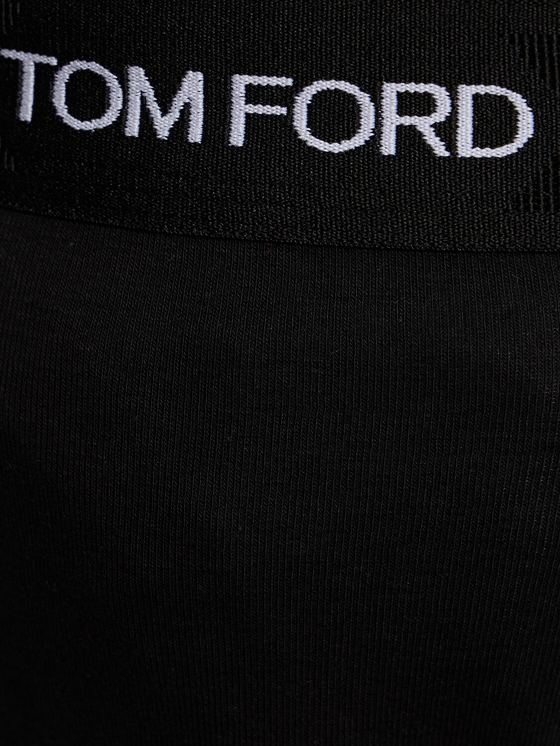 Shop Tom Ford Cotton Jersey Jock Strap In Black