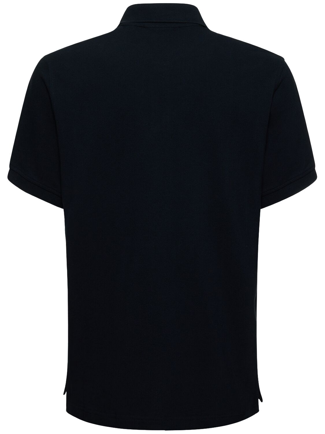 Shop Belstaff Logo Cotton Piquet Polo In Black