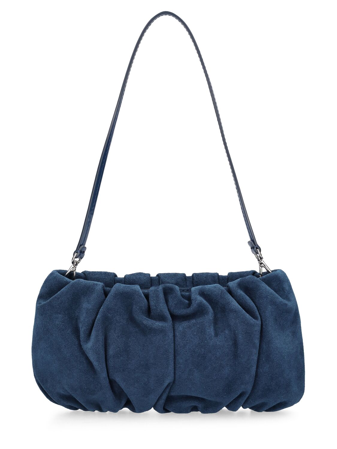 Staud Bean Embellished Top Handle Bag In Ink Blue
