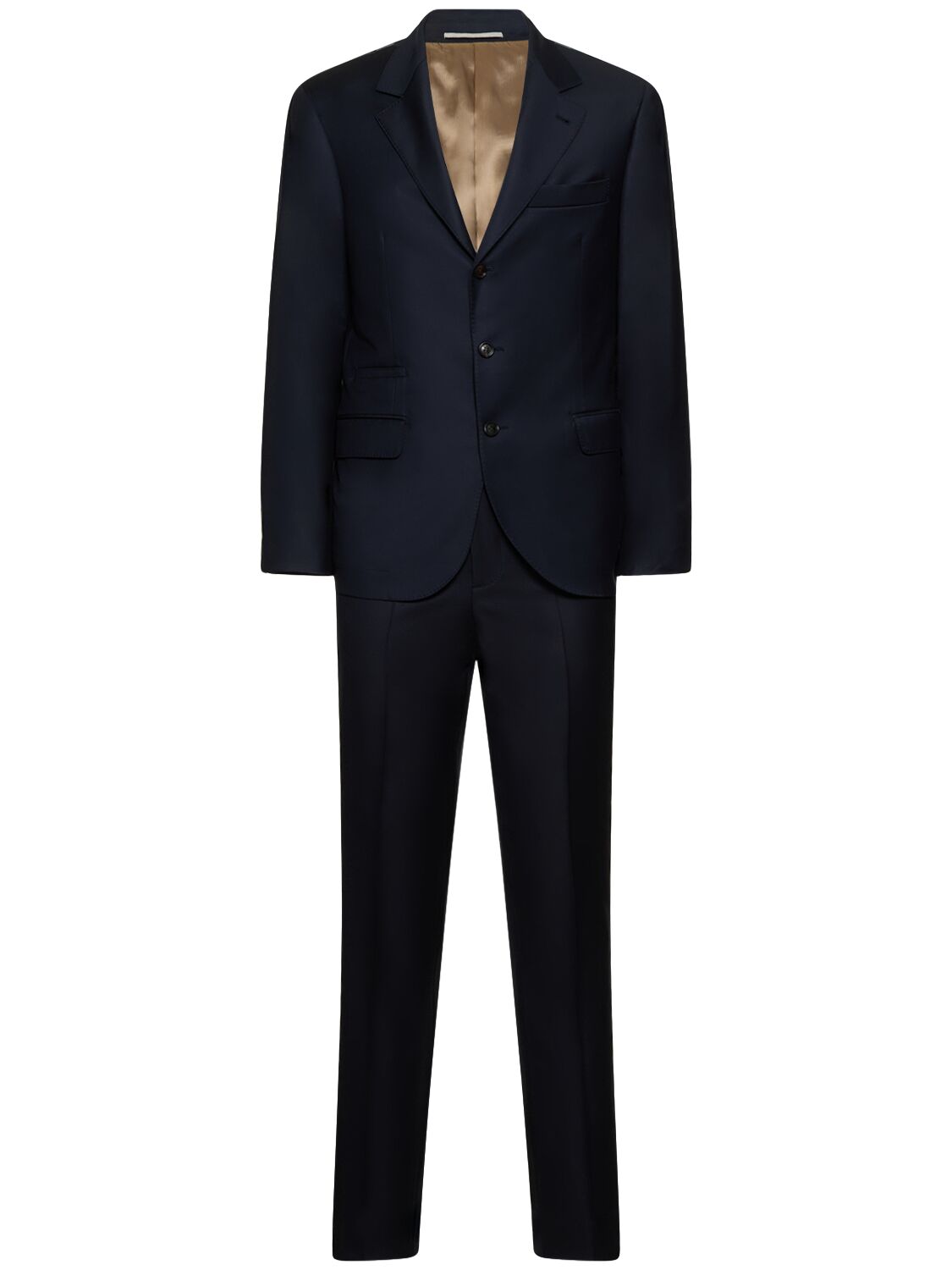 Image of Wool Double Breasted Suit