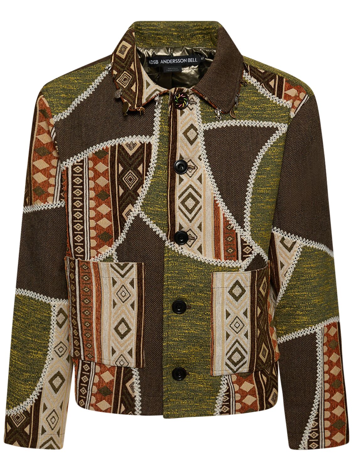 ANDERSSON BELL UNISEX JACQUARD PATCHWORK JACKET