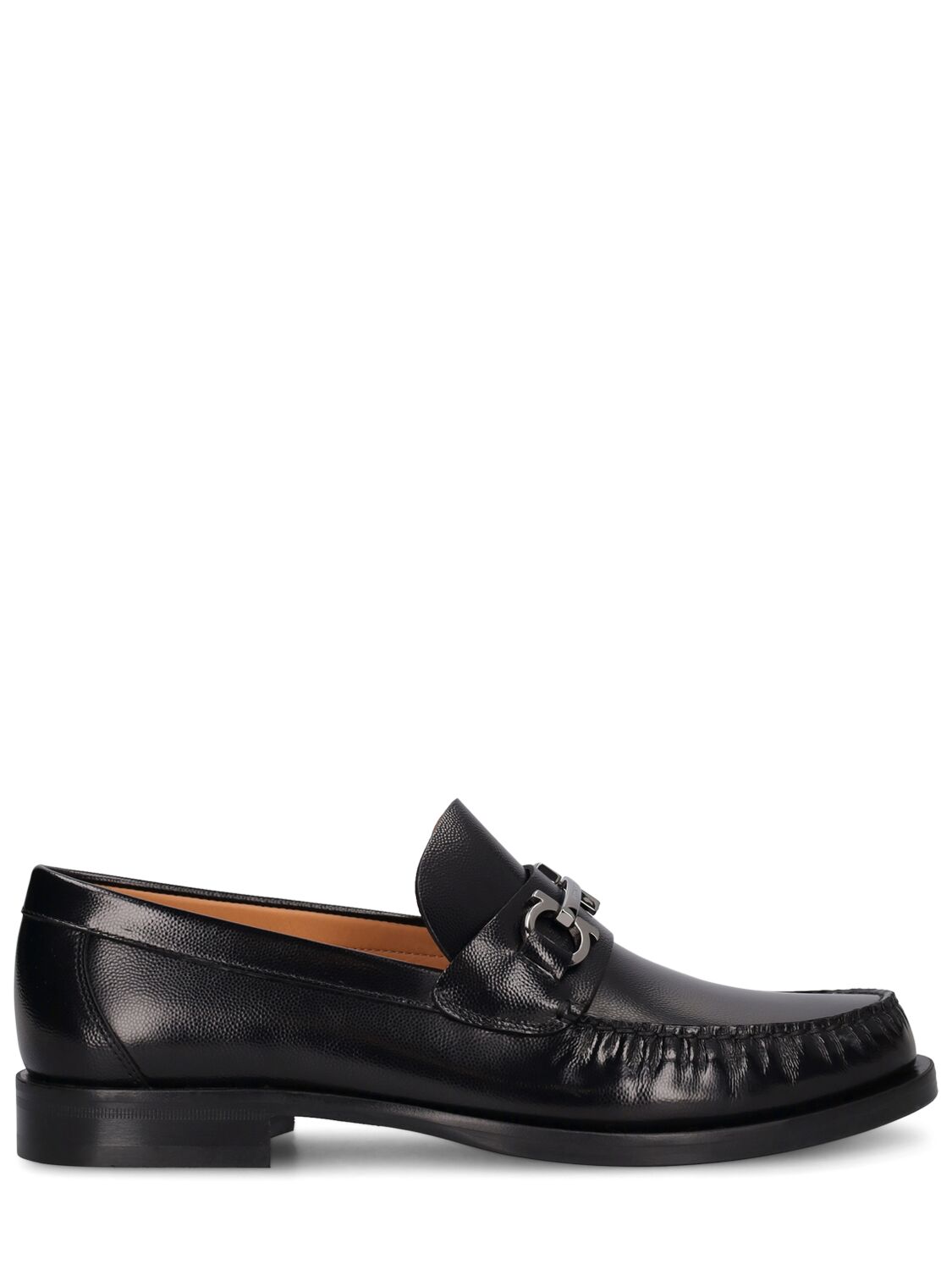 FERRAGAMO FORT LEATHER LOAFERS