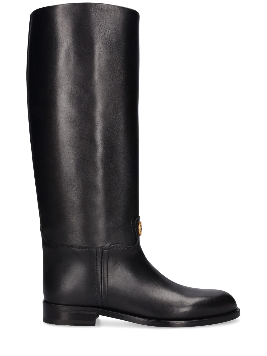 Bally 20mm Hollie Tall Leather Boots In Black