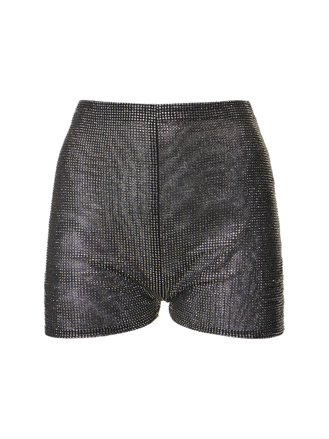 Shop Giuseppe Di Morabito Crystal Embellished Mini Shorts In Black