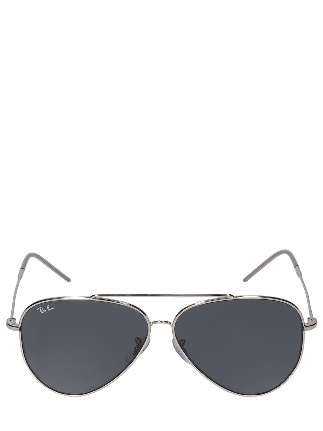 Image of Aviator Reverse Metal Sunglasses