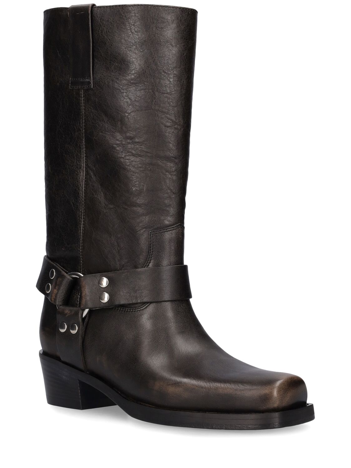 Shop Paris Texas 45mm Roxy Leather Boots In Black