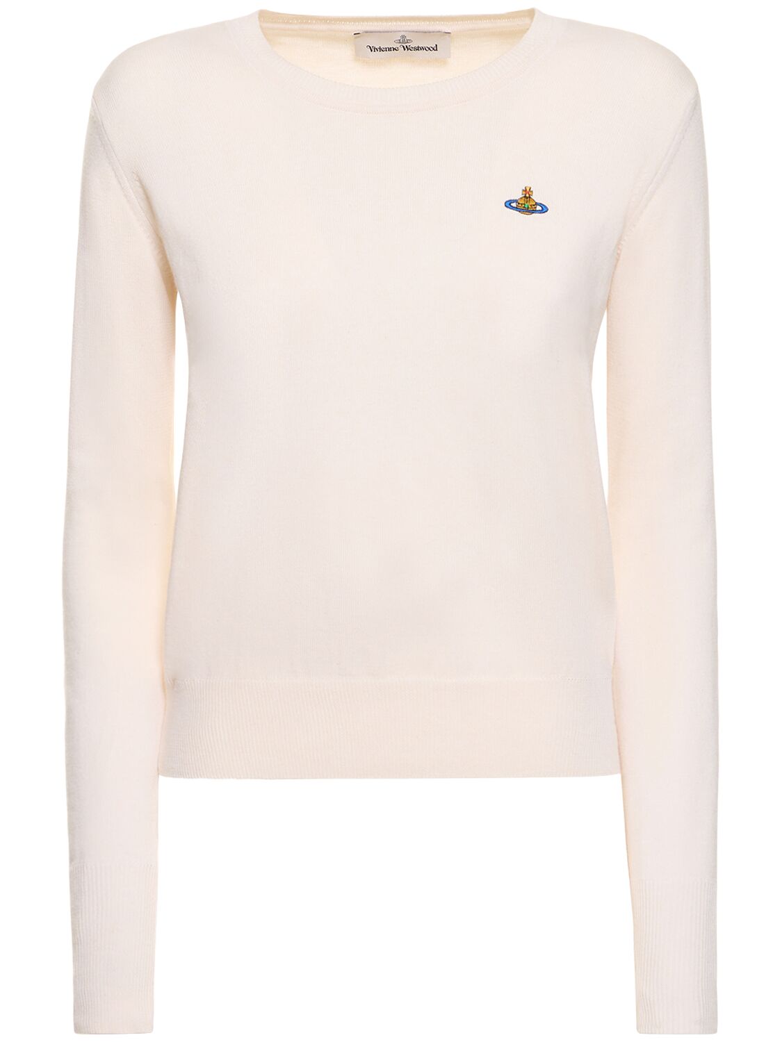 VIVIENNE WESTWOOD BEA LOGO COTTON & CASHMERE SWEATER