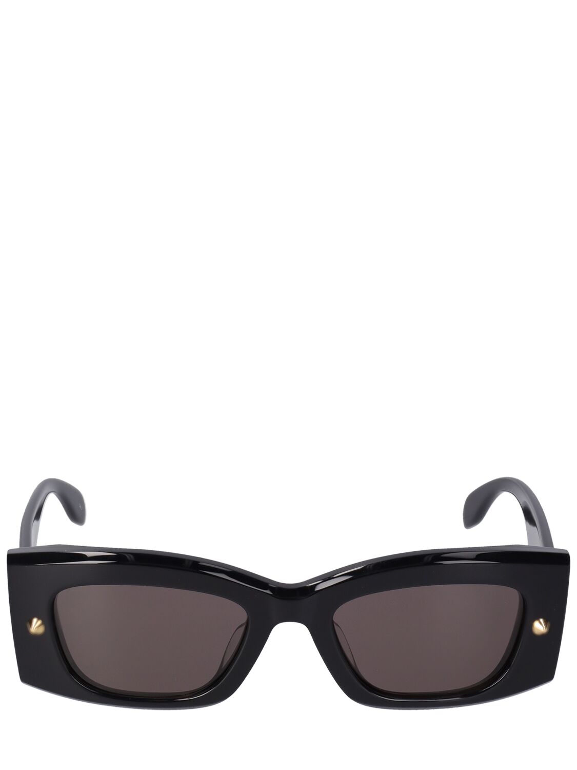Shop Alexander Mcqueen Am0426s Acetate Sunglasses In Black