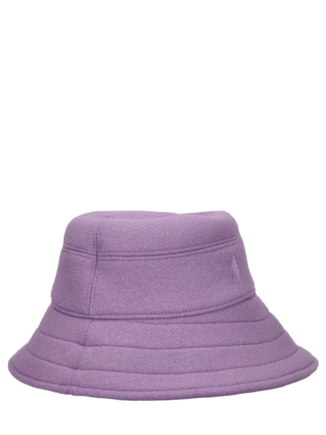 Shop Attico Wool Blend Felt Bucket Hat In Lavender