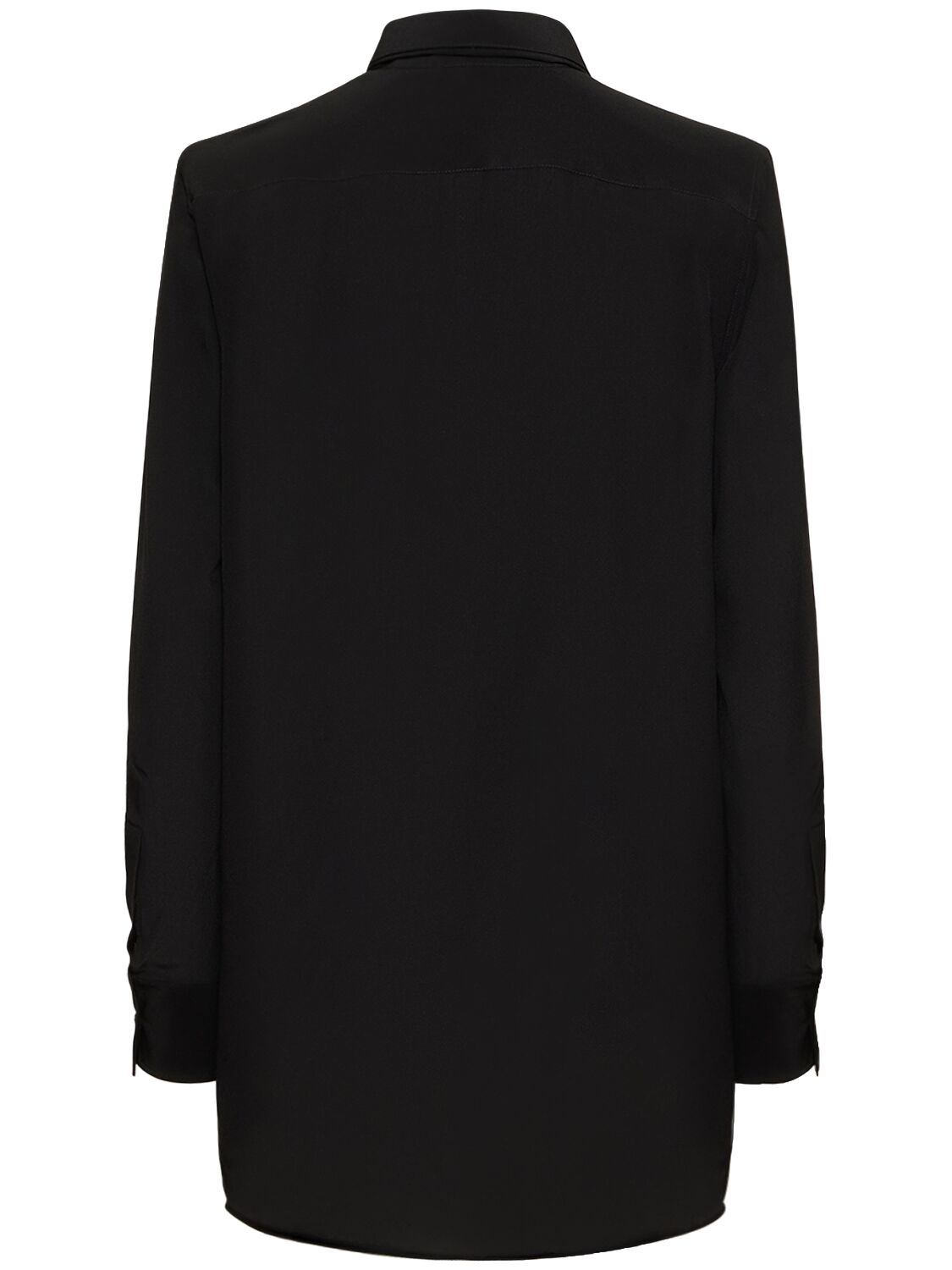 Shop Wardrobe.nyc Silk Scarf Mini Dress In Black