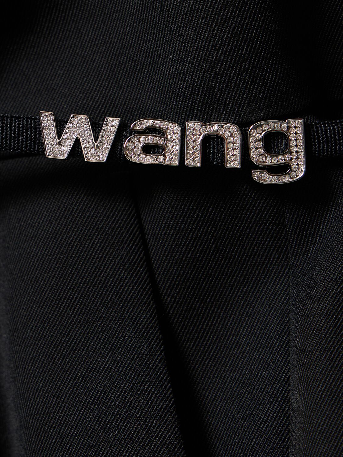 Shop Alexander Wang Embellished Low Waist G-string Pants In Black