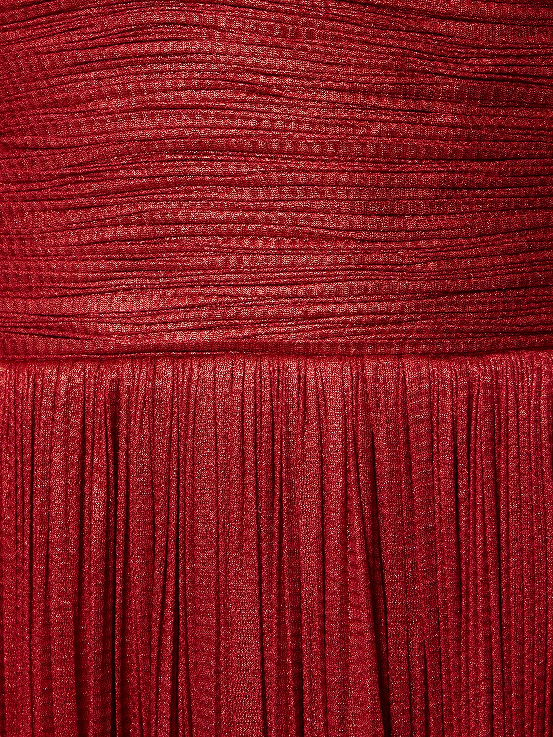 Shop Maria Lucia Hohan Pandora Silk Tulle Long Dress In Salsa Red