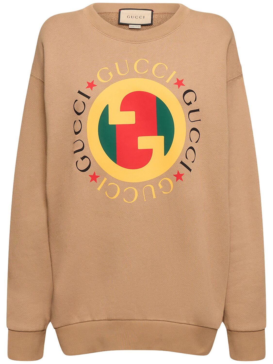 Gucci Embroidered Dapper Dan Velour Sweatshirt - Camel Size Small - Couture  USA
