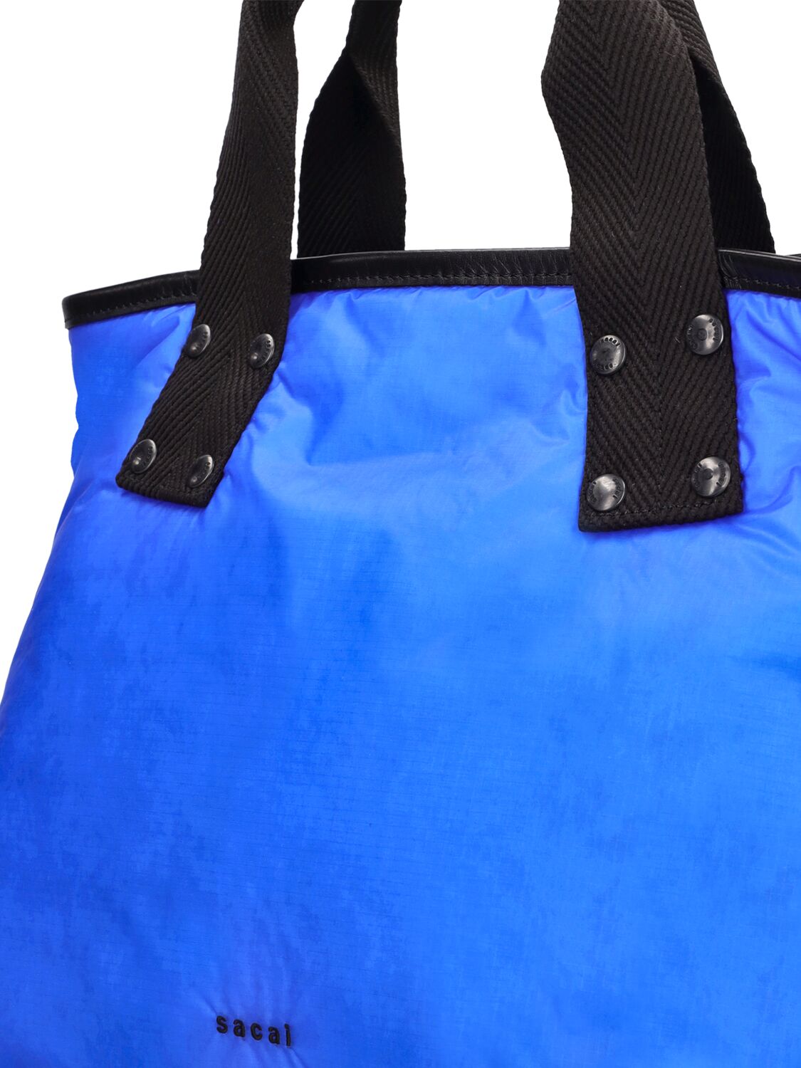 Shop Sacai Skytex Medium Tote Bag In Blue