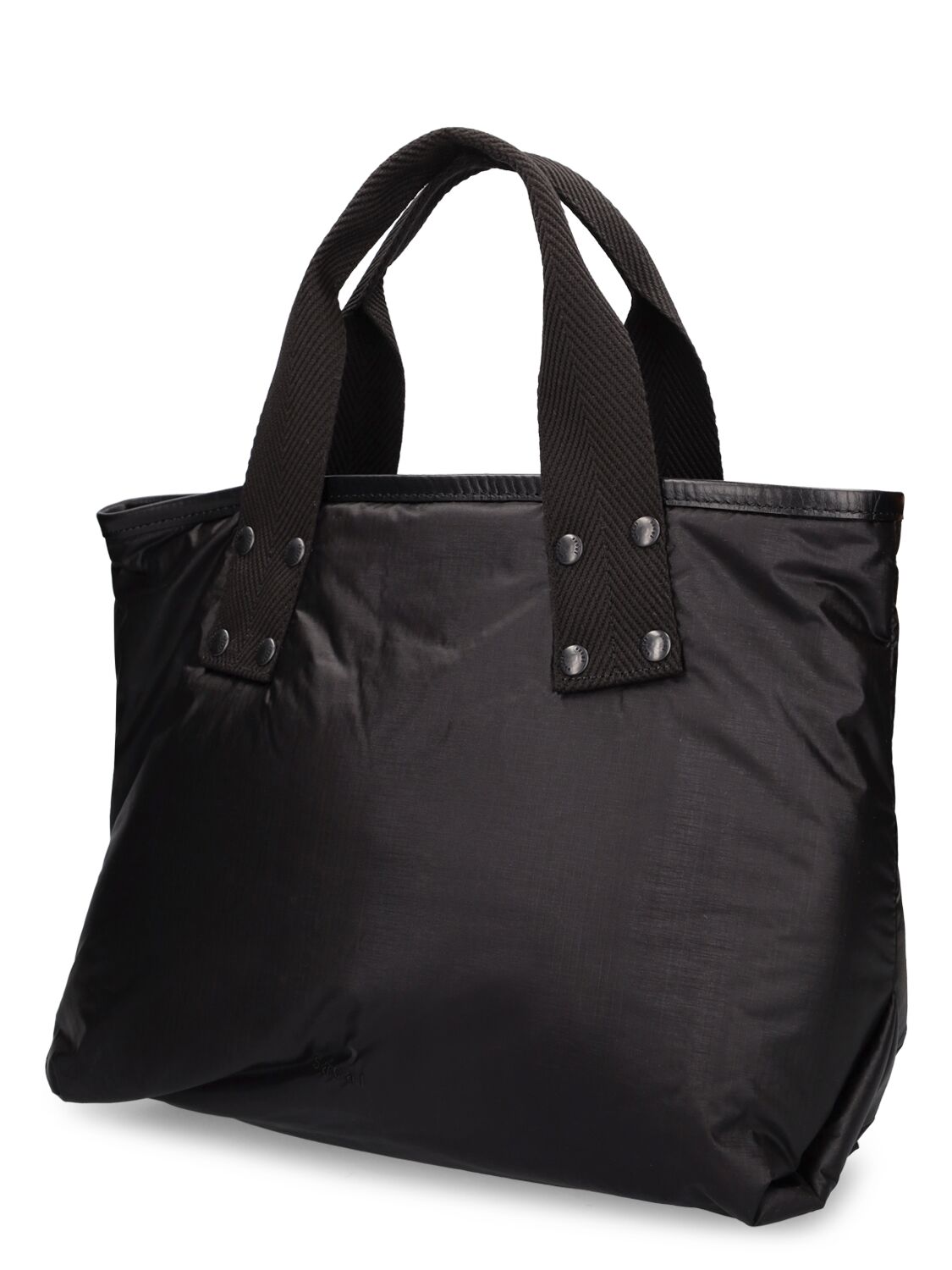 Shop Sacai Skytex Medium Tote Bag In Black
