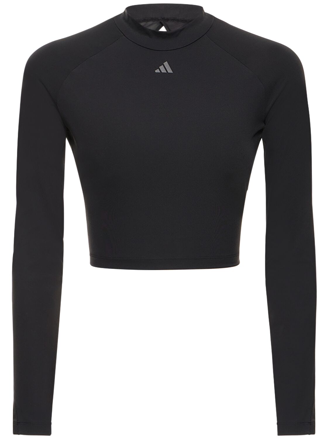 Hiit Long Sleeve Cropped Mock Neck Top – WOMEN > CLOTHING > TOPS