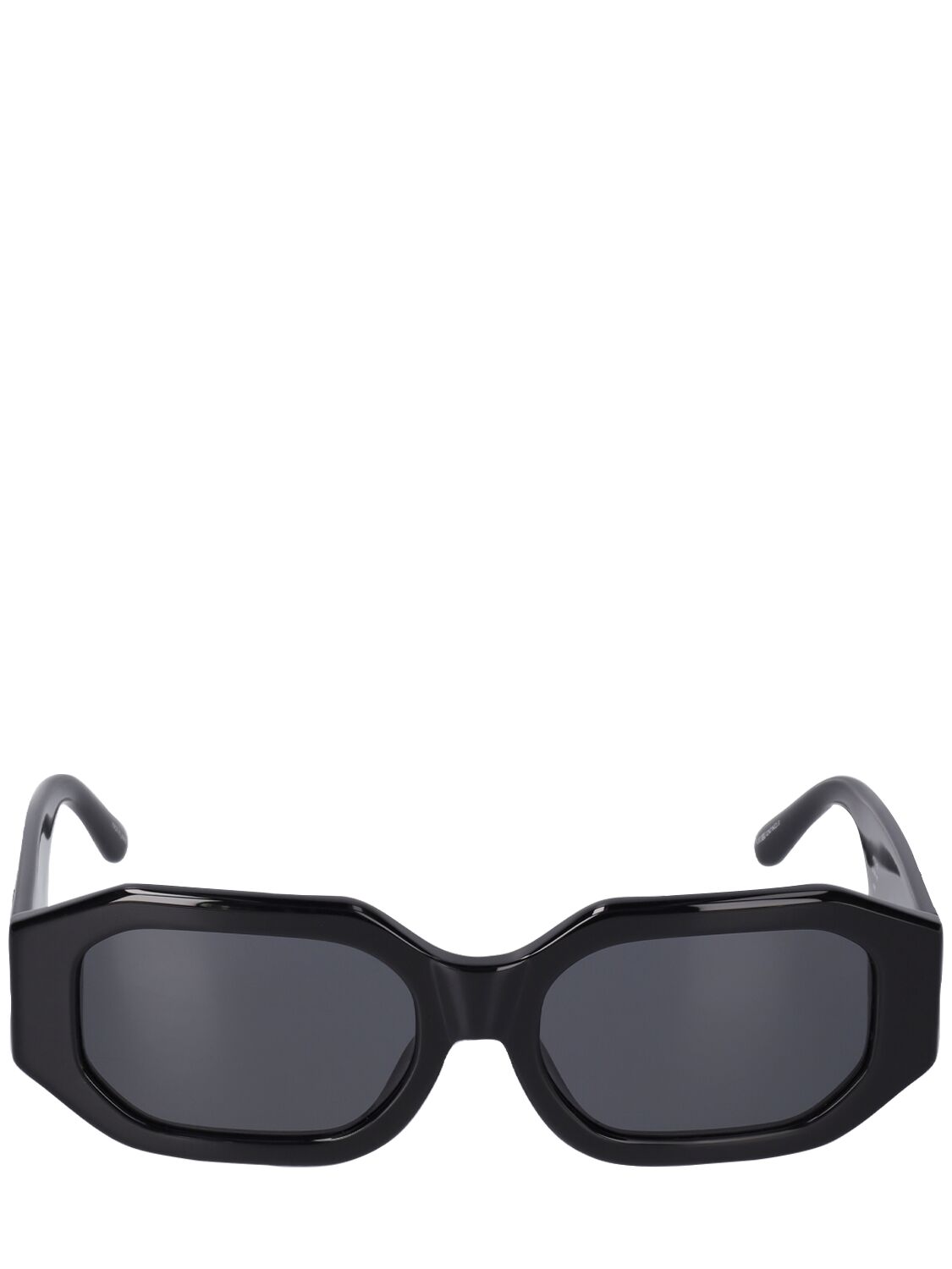 Shop Attico Blake Squared Bio Acetate Sunglasses In Black,grey