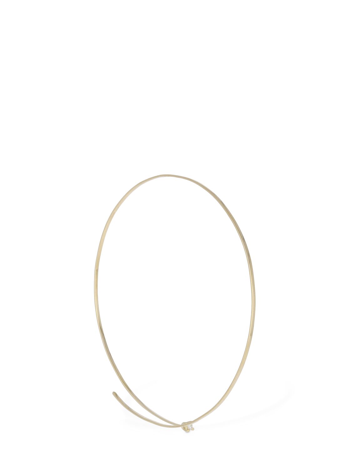 Image of Sun Hoop 18kt & Diamond Mono Earring