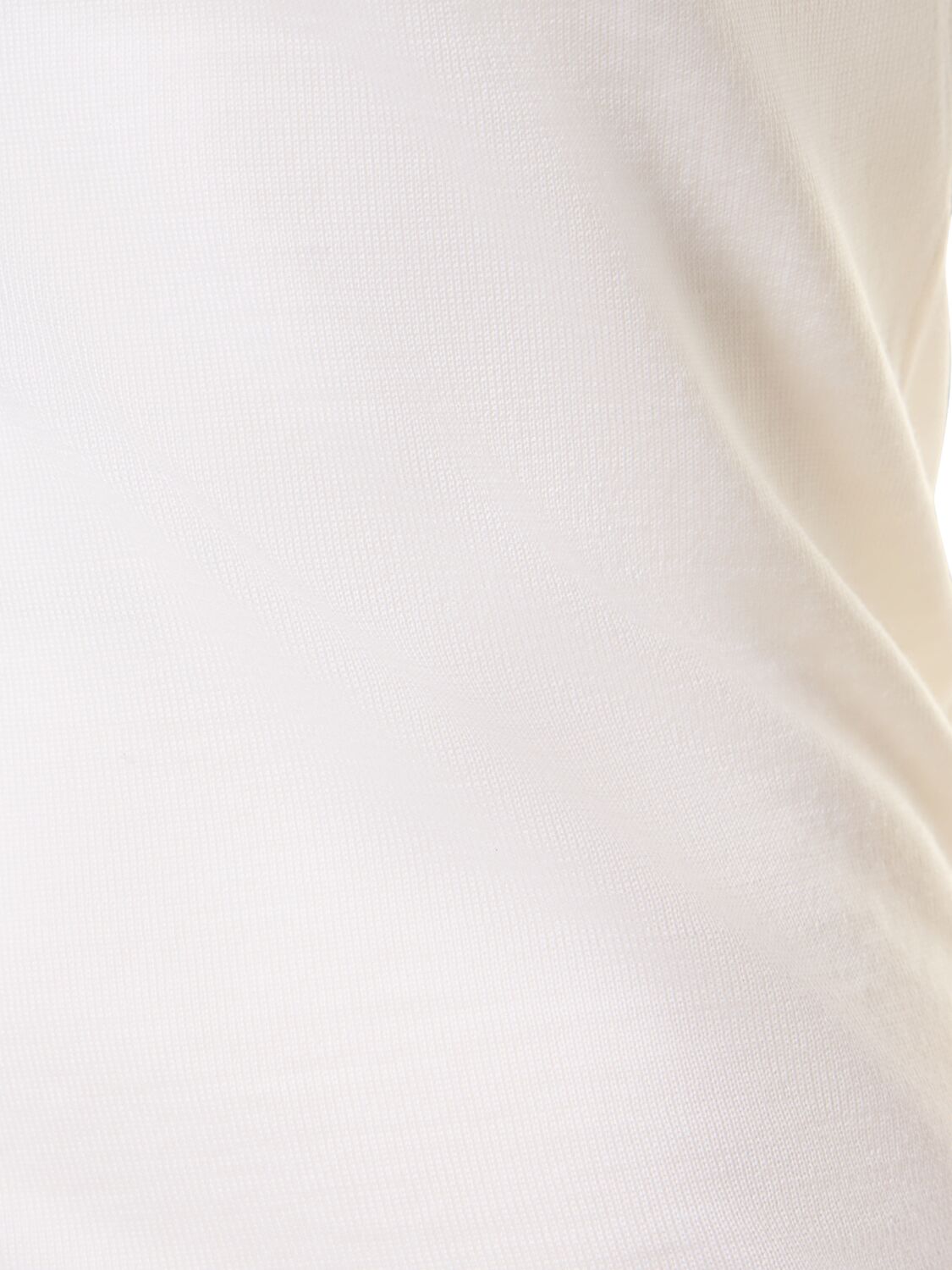 Shop Alberta Ferretti Wool Knit Sleeveless Turtleneck Top In White