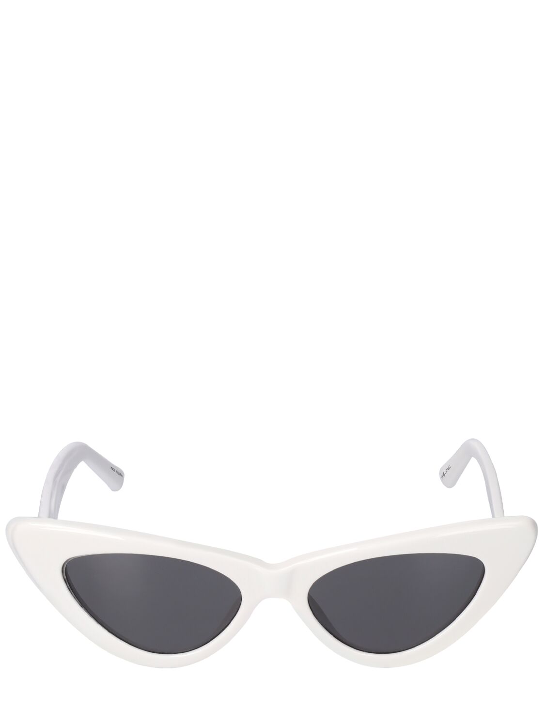 Attico Dora Cat-eye Acetate Sunglasses In White,grey