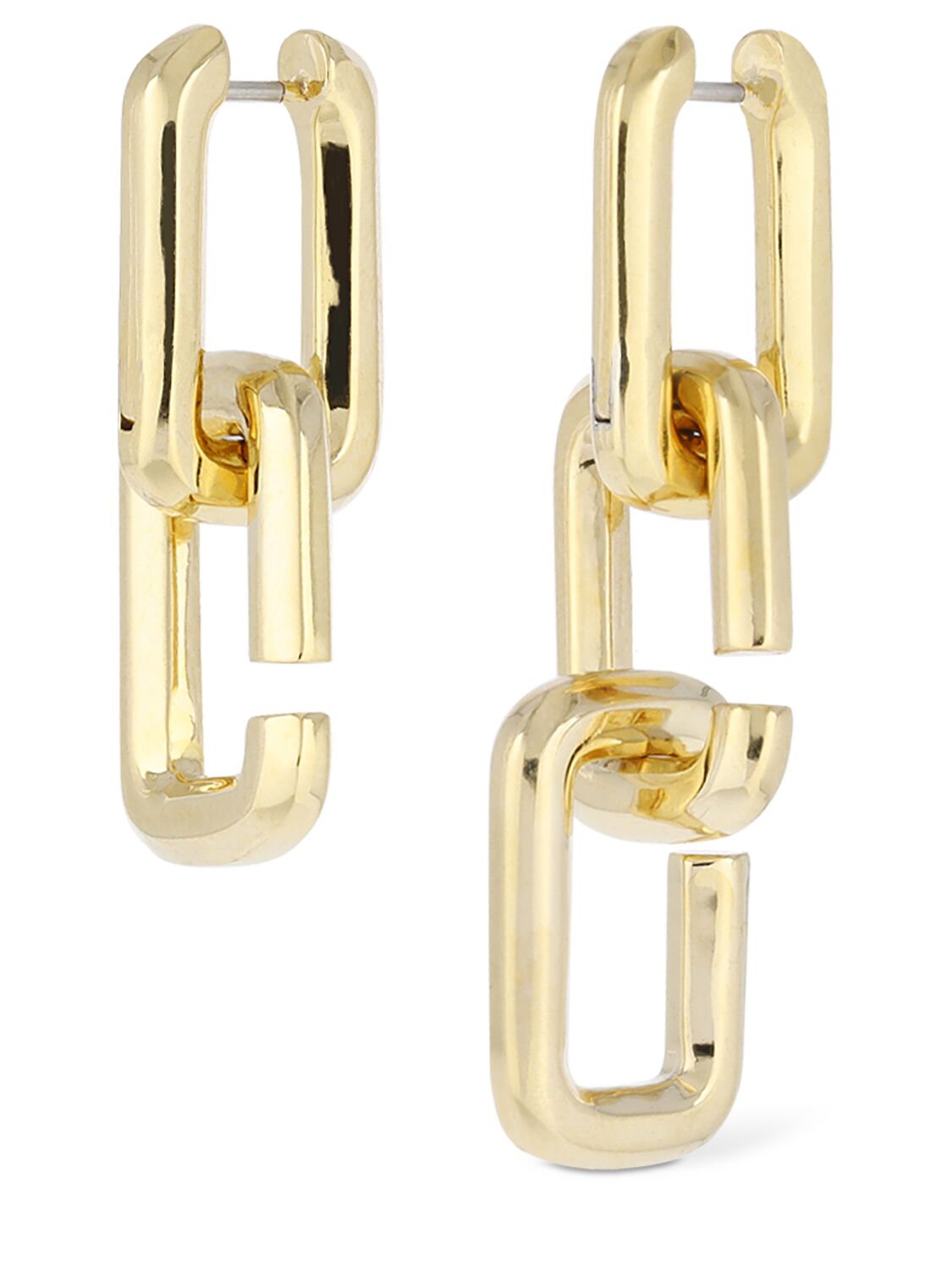 Shop Marc Jacobs J Marc Chain Link Earrings In Gold
