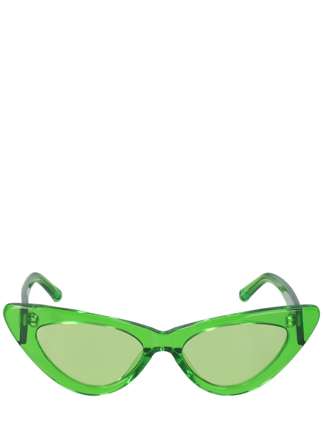 Attico Dora Cat-eye Acetate Sunglasses In Green