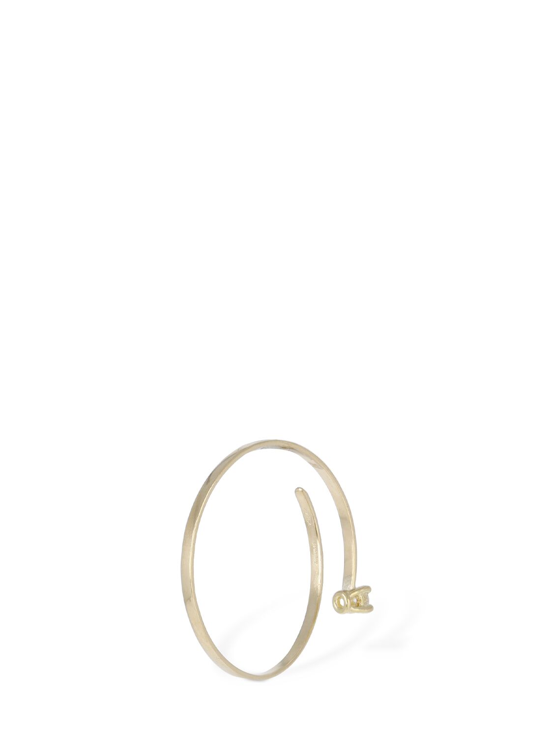 Shop Inbilico Fire 18kt & Diamond Mono Earring In Gold,diamond