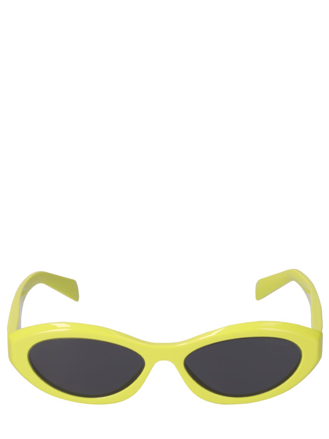 Prada Catwalk Cat-eye Acetate Sunglasses In Green,grey