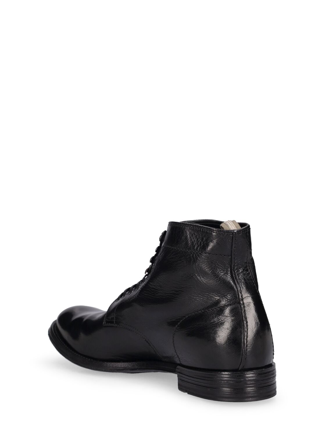 Shop Officine Creative Anatomia Leather Lace-up Boots In Black